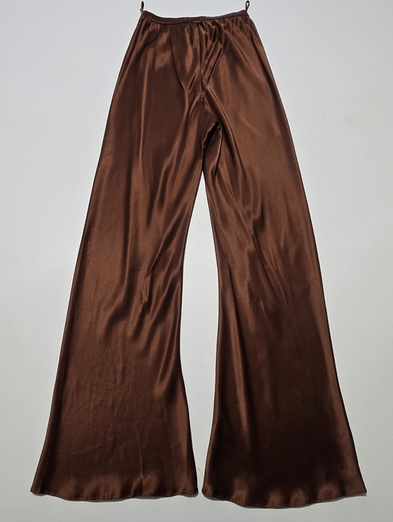 Silk Laundry Brown Bias Cut Pants Size XS - Picture 14 of 15